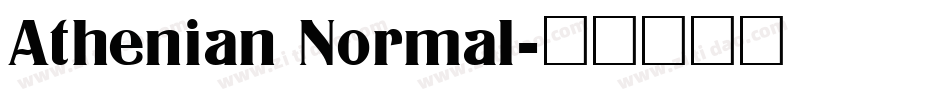 Athenian Normal字体转换